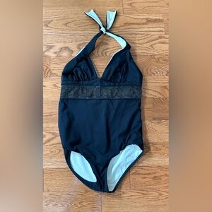 Black and gold swimsuit from Christies
